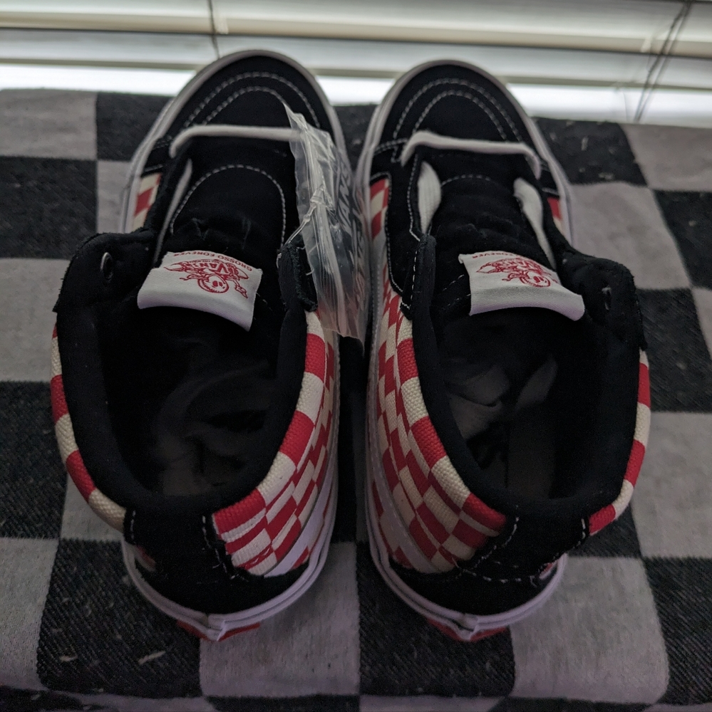Vans Sk8 Hi Reissue Women 8 Red Black Jeff Grosso '84 VNOA5KYR428 072024 - Picture 2 of 9